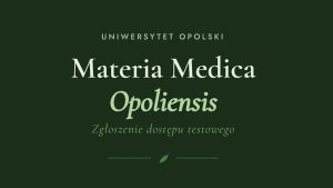 Materia Medica Opoliensis test