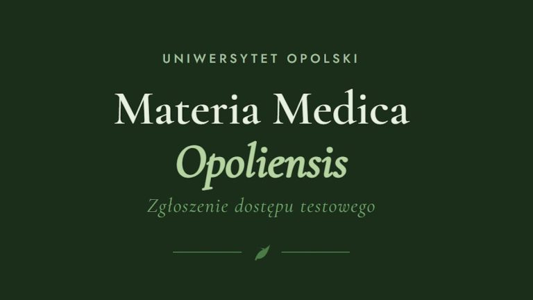 Materia Medica Opoliensis test
